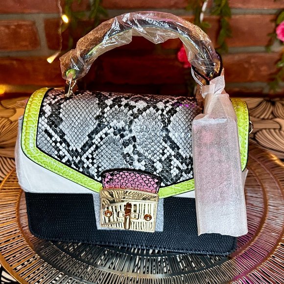 Aldo Bags Aldo Etiwen Pink And Green Crossbody Bag Poshmark